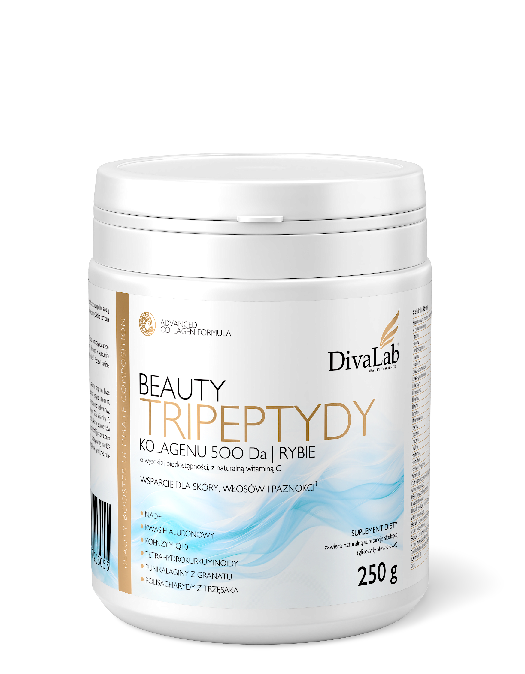 Tripeptydy Kolagenu 500 Da - Beauty | rybi | 41 dni