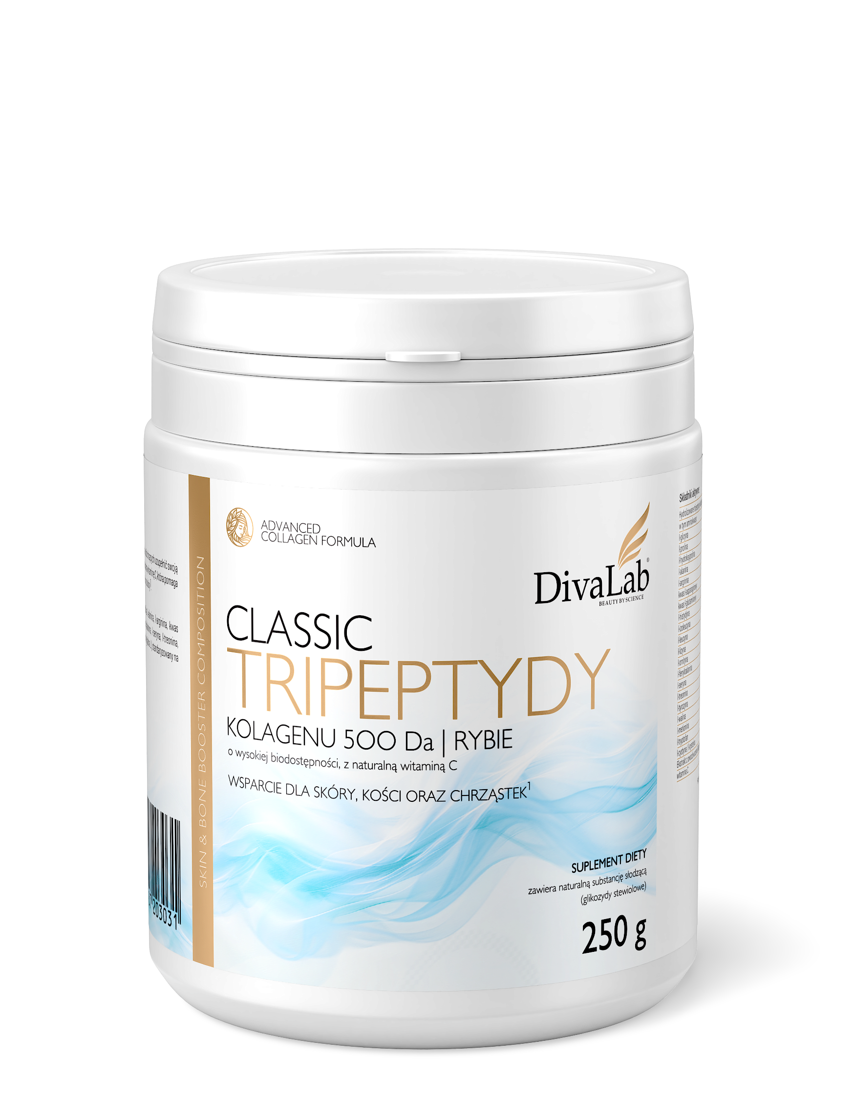 Tripeptydy Kolagenu 500 Da - Classic | rybi | 49 dni