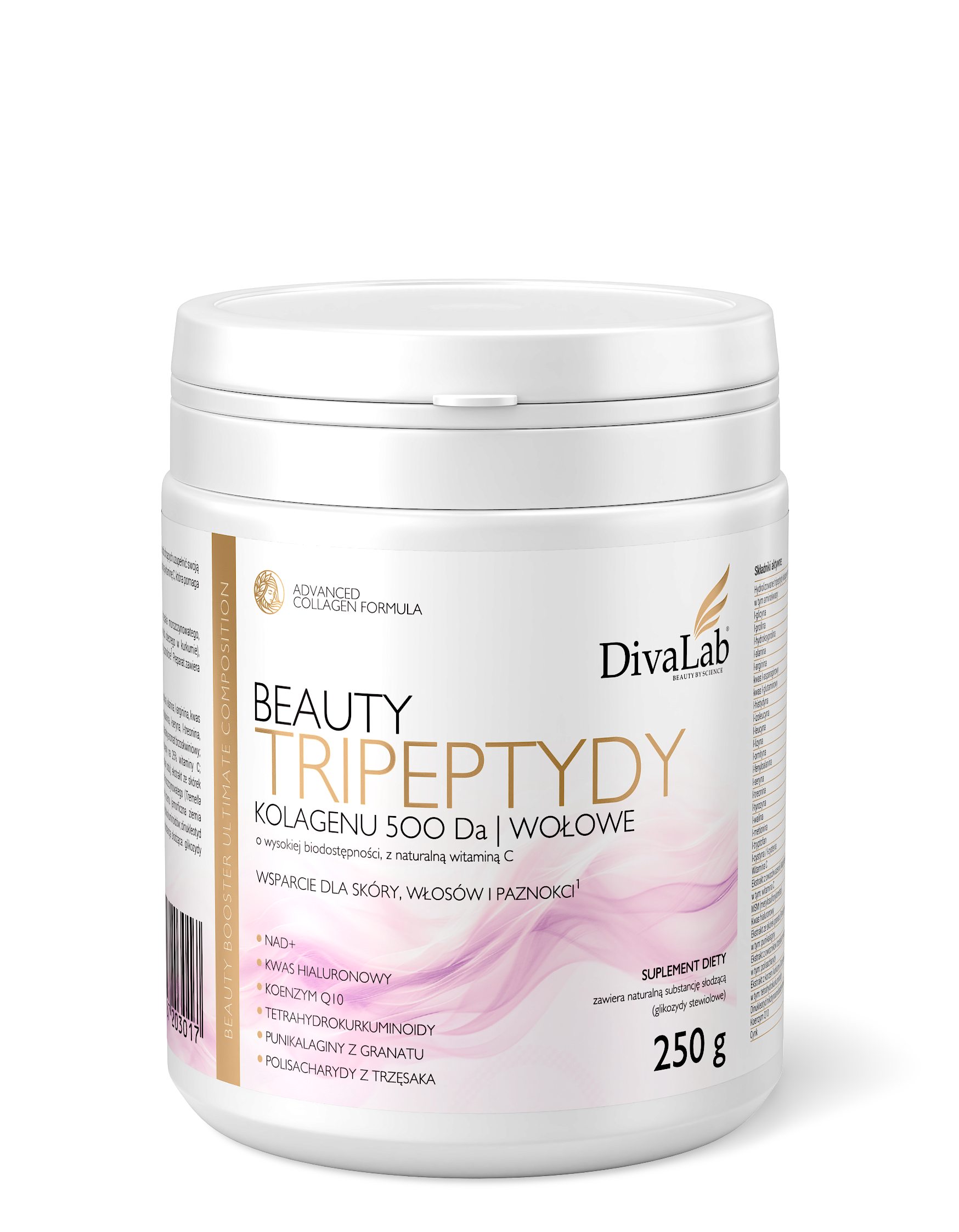 Tripeptydy Kolagenu 500 Da - Beauty | wołowy | 41 dni